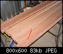 Wood prepped for second half of bench top - Bitsa Bench-second-slab-jpg
