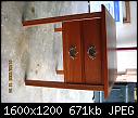 mahogany end table-front-view-jpg