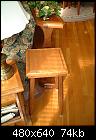 Stools and shelf units matching table and chairs-mki-pair-stools-jpg