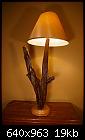 New finds of heartpine lamp making material-finishedlamp-jpg
